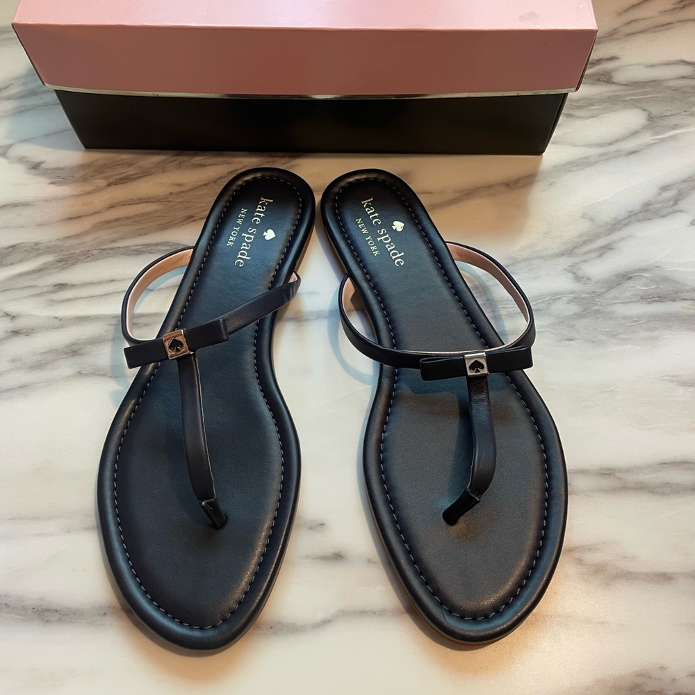 KATE SPADE sandals size 8 navy color